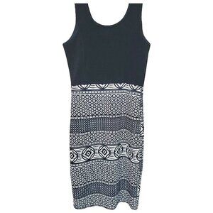 💎116 Love Black and white Sleeveless Dress